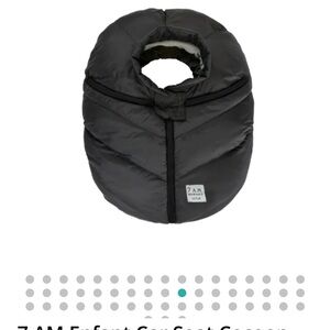 7 A.M. Enfant Cozy Black Car Seat Cover